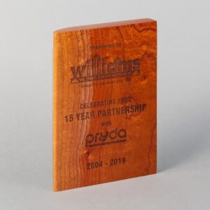 custom natural timber awards