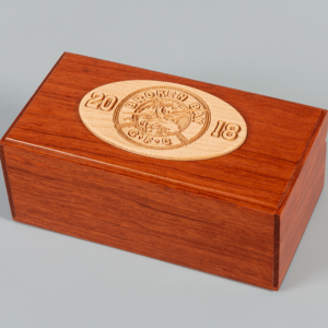 wooden business gift box