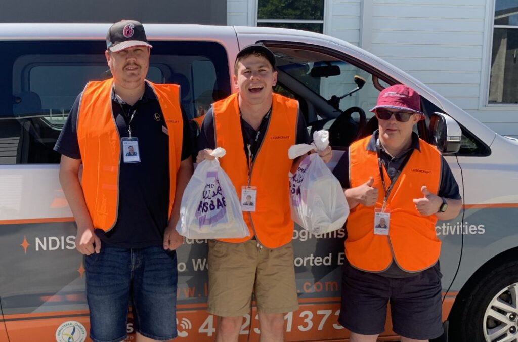 Lasercraft Australia creating disability employment opportunities with volunteering at Meals on Wheels Central Coast