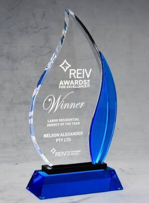 acrylic award trophy